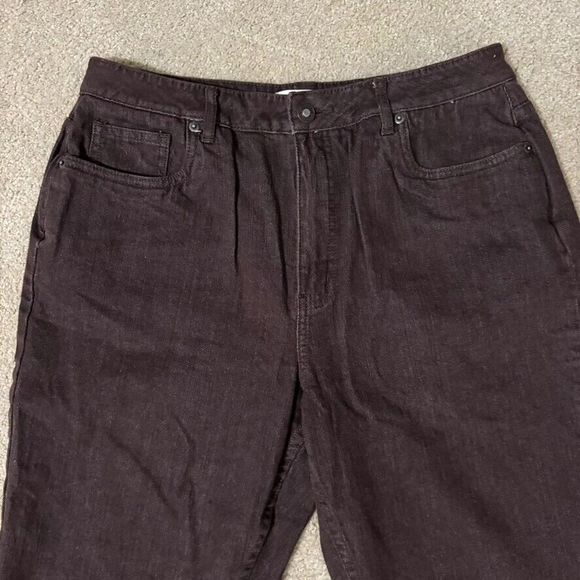 Coldwater Creek Women's Size 12 Straight Leg Brown Cotton Denim Jeans - Picture 2 of 16